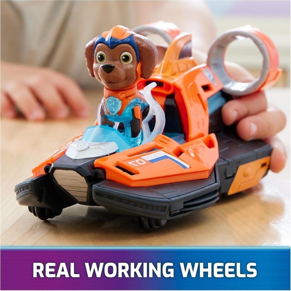 Paw Patrol: the Mighty Movie Toy Jet Boat with Zuma Mighty Pups Action Figures - Picture 6 of 9